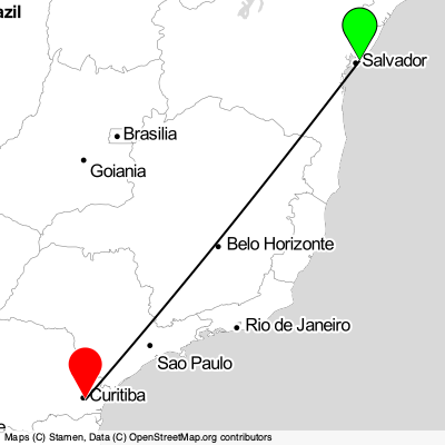 Salvador (SSA) - Curitiba (CWB) Cheap Flight Tickets Price Calendar 2021