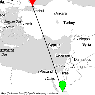 Sharm El-Sheikh (SSH) - Esenyurt (IST) Cheap Flight Tickets Price Calendar 2021