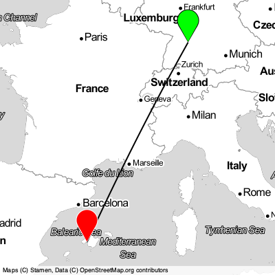 Stuttgart (STR) - Palma (PMI) Cheap Flight Tickets Price Calendar 2021