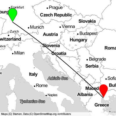 Stuttgart (STR) - Thessaloniki (SKG) Cheap Flight Tickets Price Calendar 2021