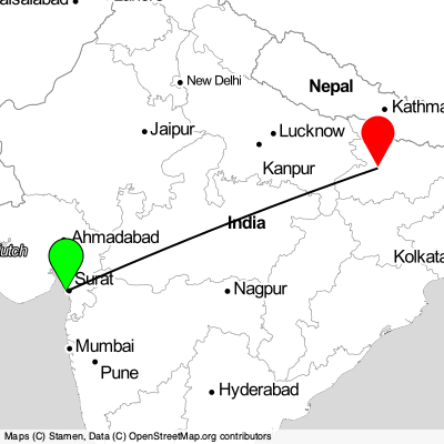 Surat (STV) - Patna (PAT) Cheap Flight Tickets Price Calendar 2021
