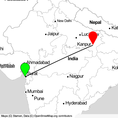 Surat (STV) - Varanasi (VNS) Cheap Flight Tickets Price Calendar 2021