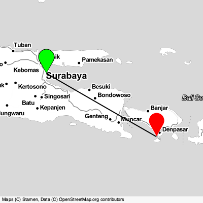 Surabaya (SUB) - Denpasar (DPS) Cheap Flight Tickets Price Calendar 2021