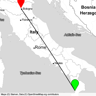 Lamezia Terme (SUF) - Bologna (BLQ) Cheap Flight Tickets Price Calendar 2021