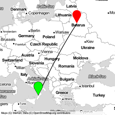 Lamezia Terme (SUF) - Minsk (MSQ) Cheap Flight Tickets Price Calendar 2021