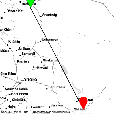 Srinagar (SXR) - Zirakpur (IXC) Cheap Flight Tickets Price Calendar 2021