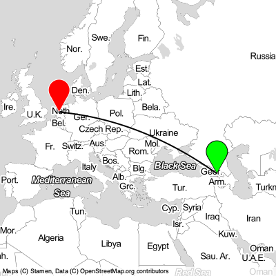 Didi Lilo (TBS) - Amstelveen (AMS) Cheap Flight Tickets Price Calendar 2021