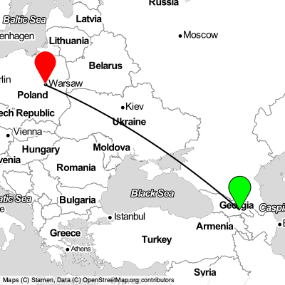 Didi Lilo (TBS) - Warsaw (WAW) Cheap Flight Tickets Price Calendar 2021