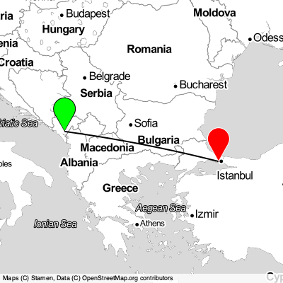 Podgorica (TGD) - Esenyurt (IST) Cheap Flight Tickets Price Calendar 2021