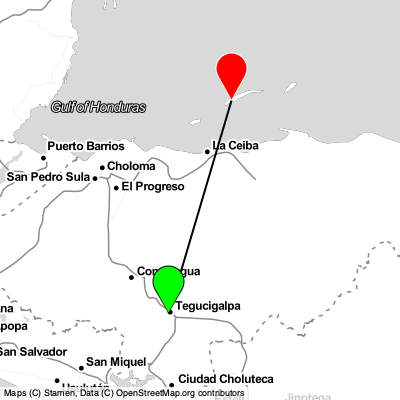 Tegucigalpa (TGU) - Roatán (RTB) Cheap Flight Tickets Price Calendar 2021