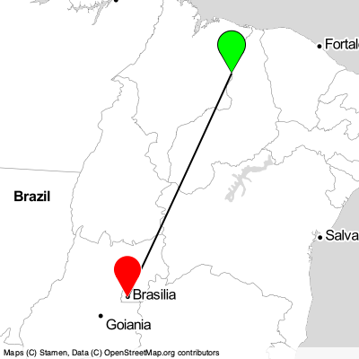 Teresina (THE) - Brasilia (BSB) Cheap Flight Tickets Price Calendar 2021