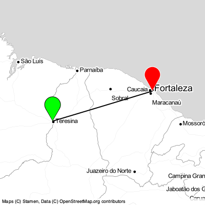 Teresina (THE) - Fortaleza (FOR) Cheap Flight Tickets Price Calendar 2021