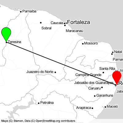 Teresina (THE) - Recife (REC) Cheap Flight Tickets Price Calendar 2021