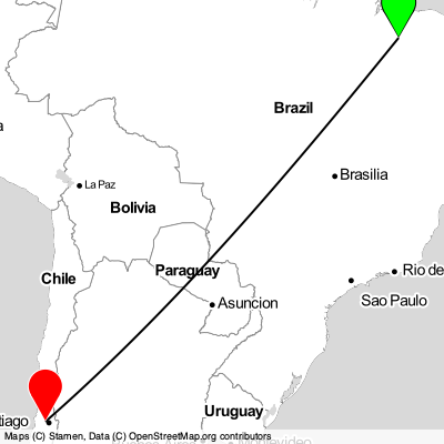 Teresina (THE) - Santiago (SCL) Cheap Flight Tickets Price Calendar 2021