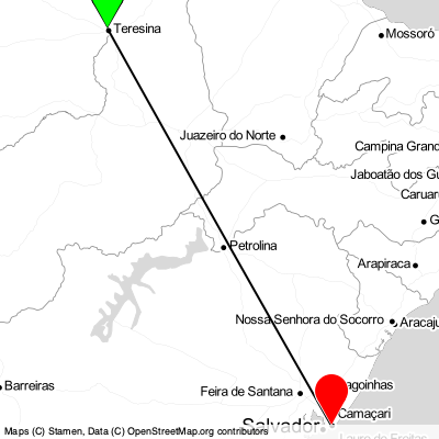 Teresina (THE) - Salvador (SSA) Cheap Flight Tickets Price Calendar 2021