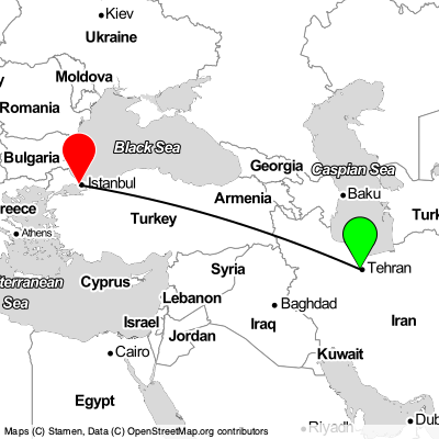 Tehran (THR) - Esenyurt (IST) Cheap Flight Tickets Price Calendar 2021