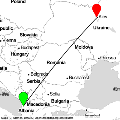 Vorë (TIA) - Kyiv (IEV) Cheap Flight Tickets Price Calendar 2021