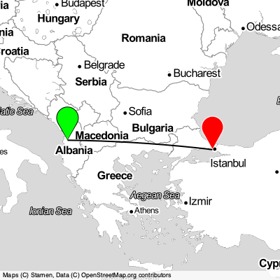 Vorë (TIA) - Esenyurt (IST) Cheap Flight Tickets Price Calendar 2021