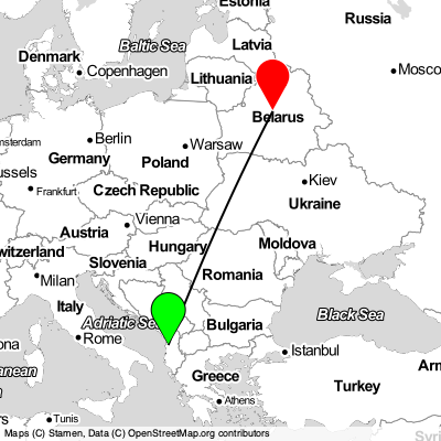 Vorë (TIA) - Minsk (MSQ) Cheap Flight Tickets Price Calendar 2021