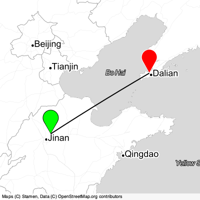 Jinan (TNA) - Dalian (DLC) Cheap Flight Tickets Price Calendar 2021