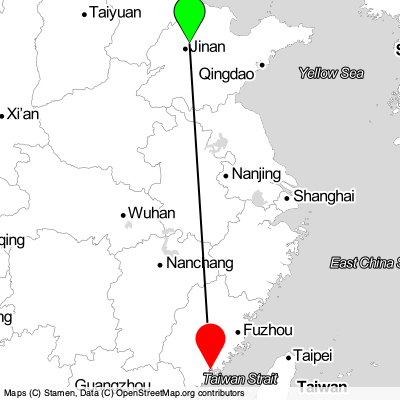 Jinan (TNA) - Xiamen (XMN) Cheap Flight Tickets Price Calendar 2021