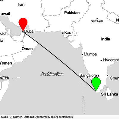 Thiruvananthapuram (TRV) - Dubai (DXB) Cheap Flight Tickets Price Calendar 2021