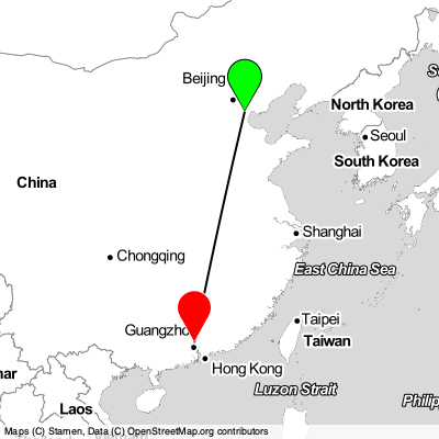 Tianjin (TSN) - Guangzhou (CAN) Cheap Flight Tickets Price Calendar 2021
