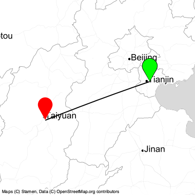 Tianjin (TSN) - Taiyuan (TYN) Cheap Flight Tickets Price Calendar 2021