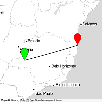 Uberlândia (UDI) - Porto Seguro (BPS) Cheap Flight Tickets Price Calendar 2021