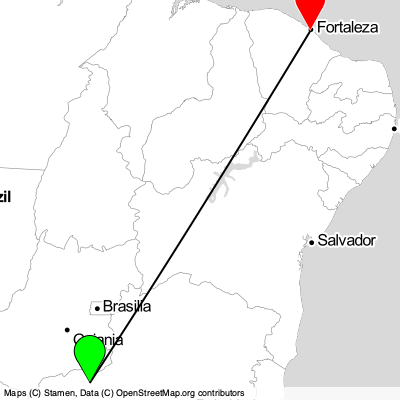 Uberlândia (UDI) - Fortaleza (FOR) Cheap Flight Tickets Price Calendar 2021