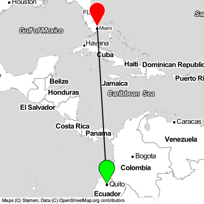 Quito (UIO) - Fort Lauderdale (FLL) Cheap Flight Tickets Price Calendar 2021