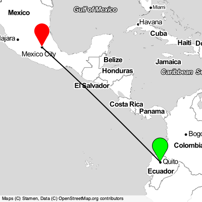 Quito (UIO) - Mexico City (MEX) Cheap Flight Tickets Price Calendar 2021