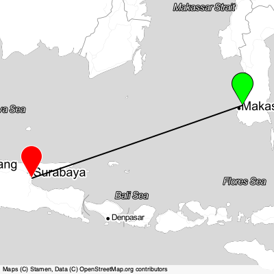 Makassar (UPG) - Surabaya (SUB) Cheap Flight Tickets Price Calendar 2021