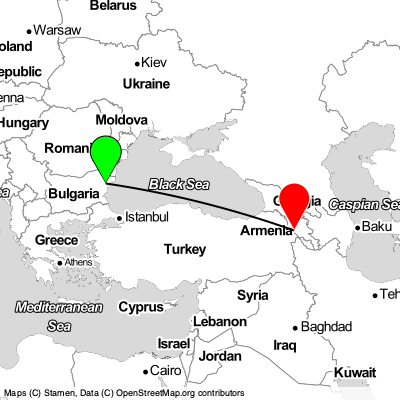 Varna (VAR) - Yerevan (EVN) Cheap Flight Tickets Price Calendar 2021