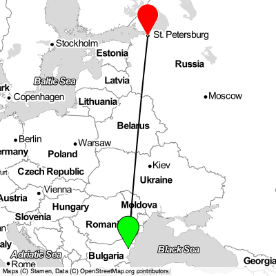 Varna (VAR) - St Petersburg (LED) Cheap Flight Tickets Price Calendar 2021