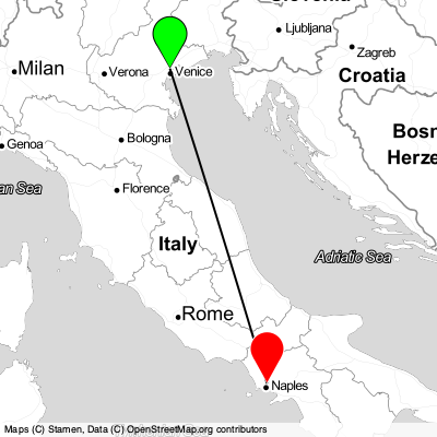 Venice (VCE) - Naples (NAP) Cheap Flight Tickets Price Calendar 2021