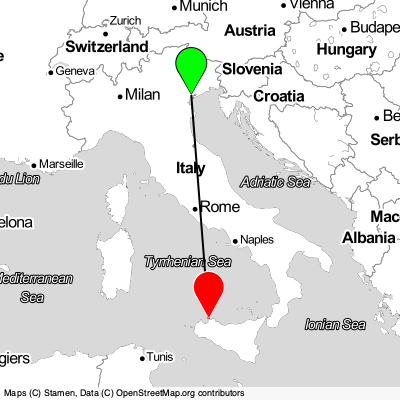 Venice (VCE) - Palermo (PMO) Cheap Flight Tickets Price Calendar 2021