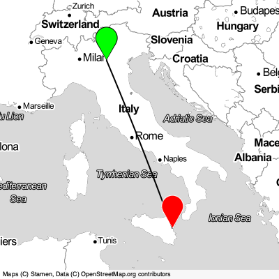 Verona (VRN) - Catania (CTA) Cheap Flight Tickets Price Calendar 2021