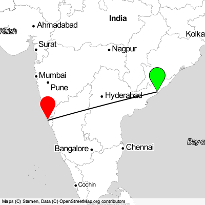 Visakhapatnam (VTZ) - Panaji (GOI) Cheap Flight Tickets Price Calendar 2021
