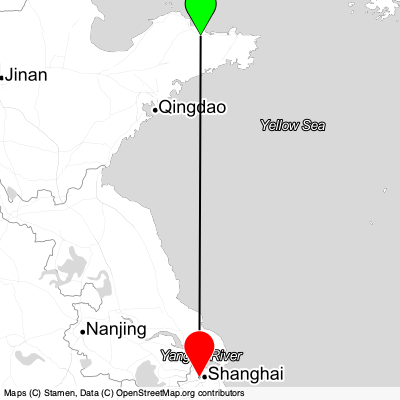 Yantai (YNT) - Shanghai (SHA) Cheap Flight Tickets Price Calendar 2021