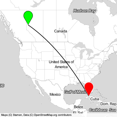 Grande Prairie (YQU) - Havana (HAV) Cheap Flight Tickets Price Calendar 2021