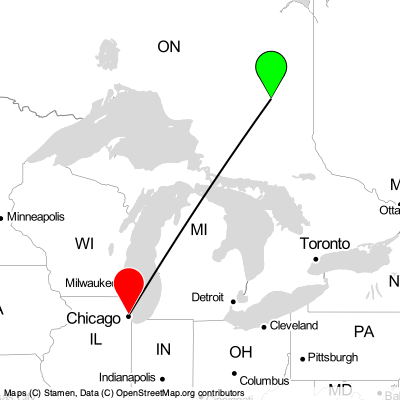 Timmins (YTS) - Chicago (CHI) Cheap Flight Tickets Price Calendar 2021