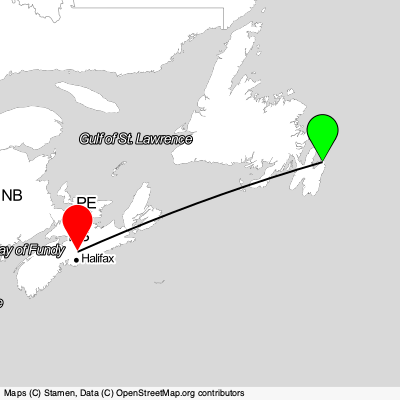St. John's (YYT) - Halifax (YHZ) Cheap Flight Tickets Price Calendar 2021