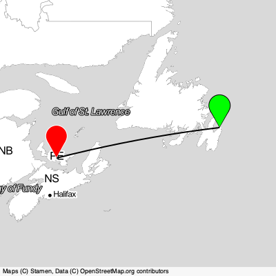 St. John's (YYT) - Charlottetown (YYG) Cheap Flight Tickets Price Calendar 2021