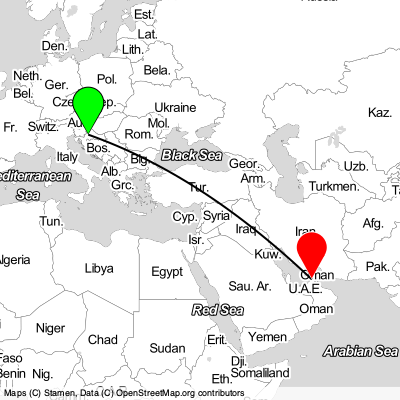 Velika Gorica (ZAG) - Dubai (DXB) Cheap Flight Tickets Price Calendar 2021