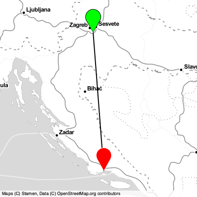 Velika Gorica (ZAG) - Split (SPU) Cheap Flight Tickets Price Calendar 2021